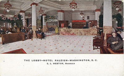 The Raleigh Hotel lobby